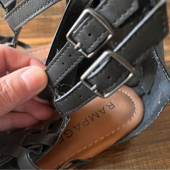 Rampage Ram-Santorini Gladiator Open Toe Sandal with Zipper and Buckle Size 9M - Picture 6 of 16